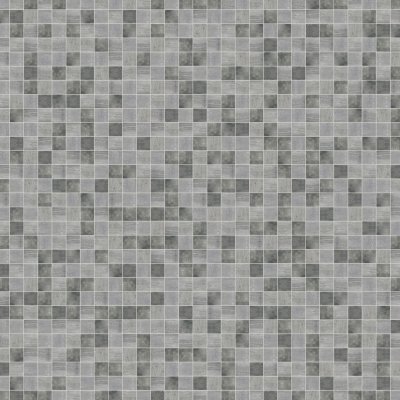 Qualis Ceramica Riviera Tileworks Chelsea Grey Mix Recycled Glass Mix 2x2" square Mosaic - 12" x 12"