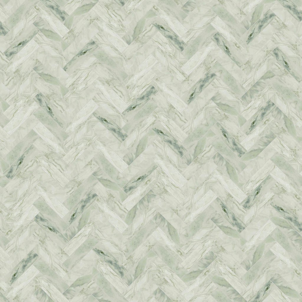 Qualis Ceramica Moscato Argento 1.25x4 Herringbone Mosaic