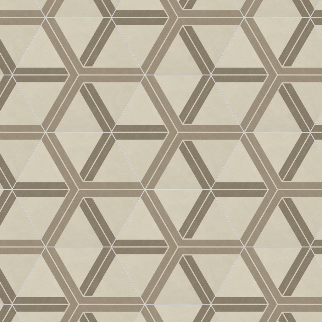 Daltile Bee Hive Plot Warm Blend, Plot, 24X20, Matte - Plot Warm Blend