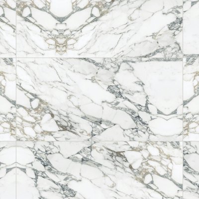Qualis Ceramica Royal Stoneworks 24X48 Italian Arabescato Honed - Grid