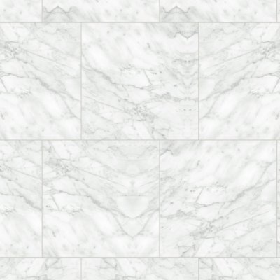 Qualis Ceramica Plata 24x24 Carrara Abisso Polished - Alternating 1/3