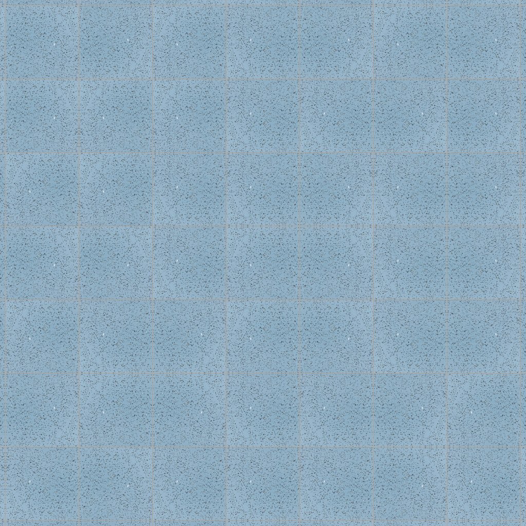 Marble Systems Azure Matte Terrazzo Tile 8x8 - Azure