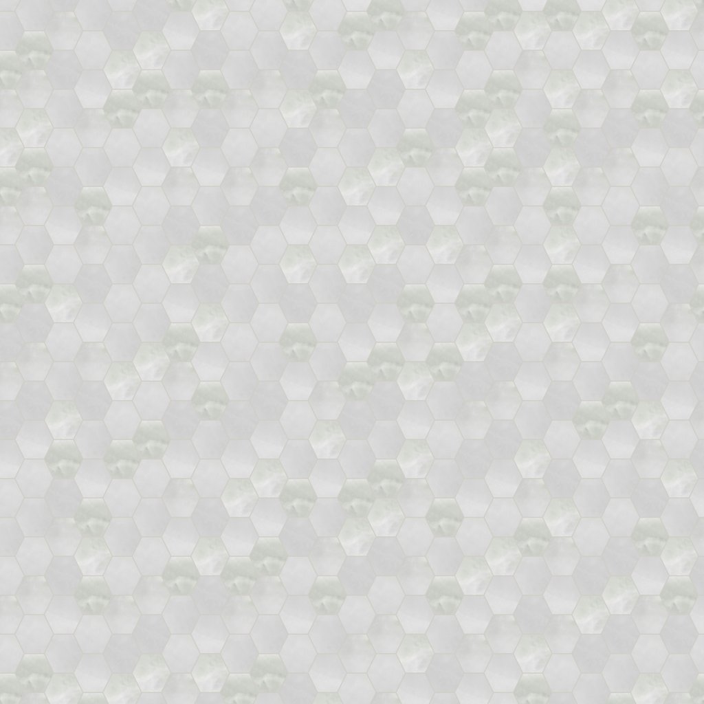 Qualis Ceramica Plata Onyx Crystallo 2 Hexagon Matte