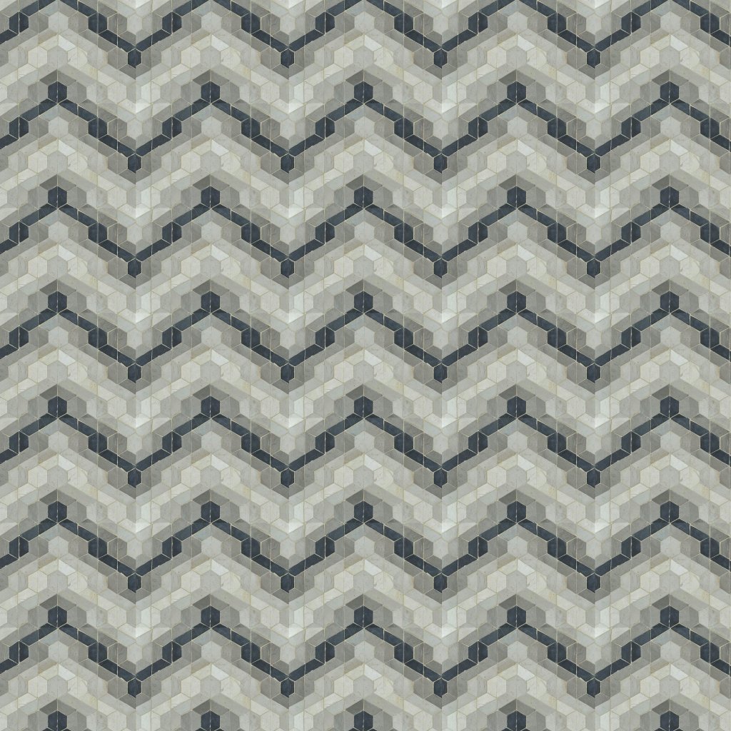 Marble Systems Shiri Honed Limestone Mosaic 12x9 - Shiri