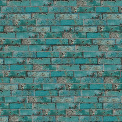 Qualis Ceramica Jamaica 3x11 Teal Gloss - Random Length
