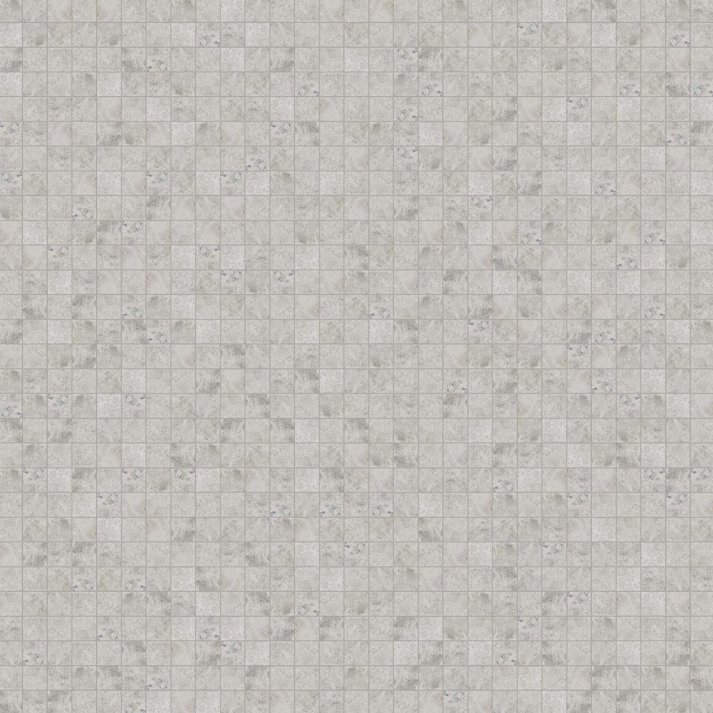 Marble Systems Silver Shadow Honed 2x2 Marble Mosaic 12x12 - Silver Shadow