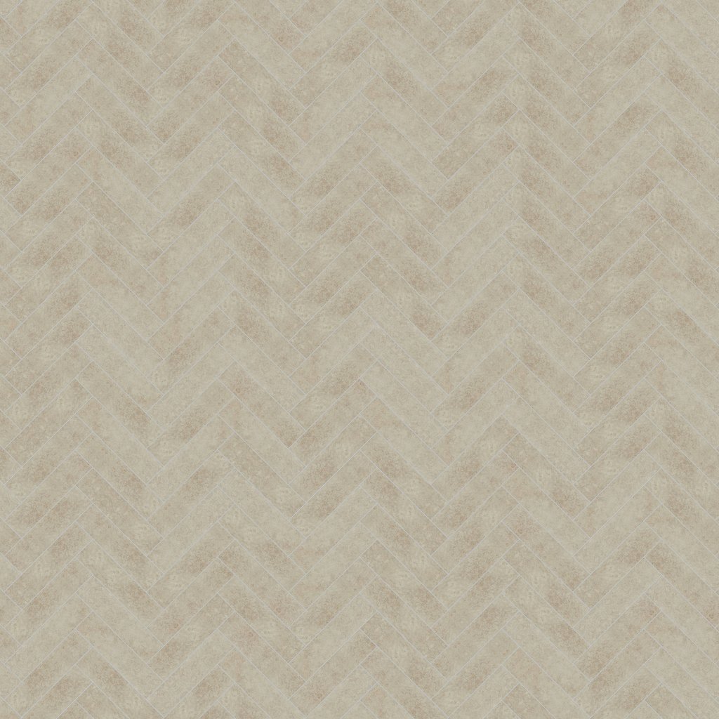 Daltile Rekindle Beige, Herringbone, 2X6, Stepwise, Matte - Beige