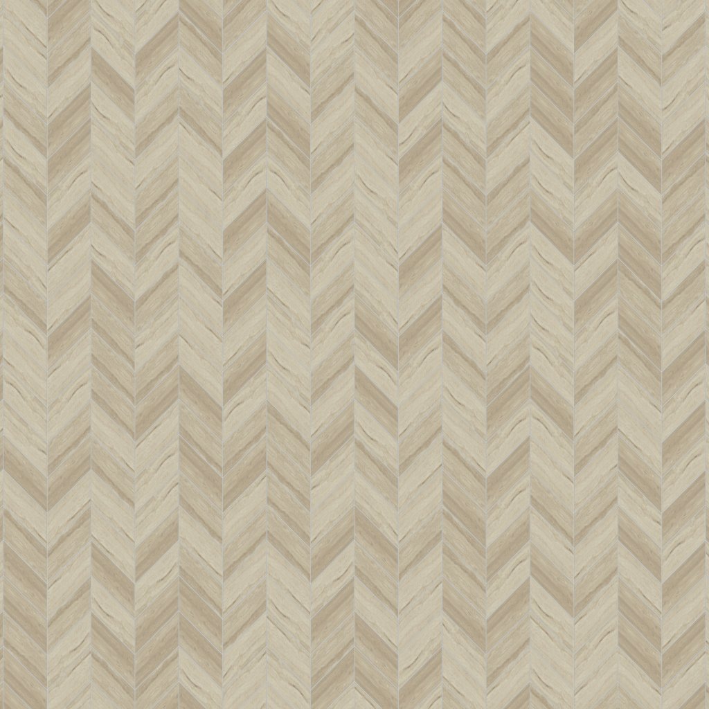 Daltile Articulo Feature Beige, Chevron, 2X5, Polished - Feature Beige