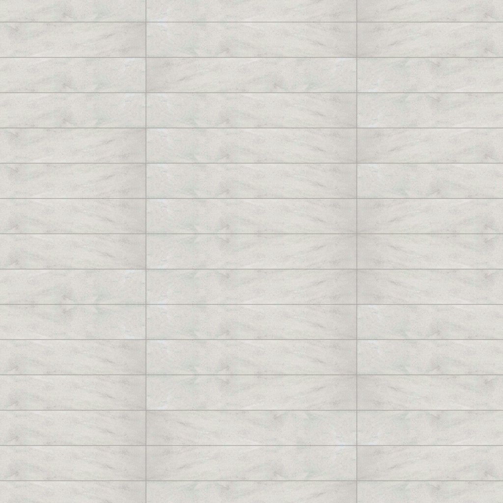 Marble Systems Pearl Polished Bullnose Marble Look Porcelain Moldings 4x24 - Pearl