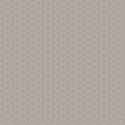 Qualis Ceramica SERENA 4" HEX PEWTER - 10.5"x12"