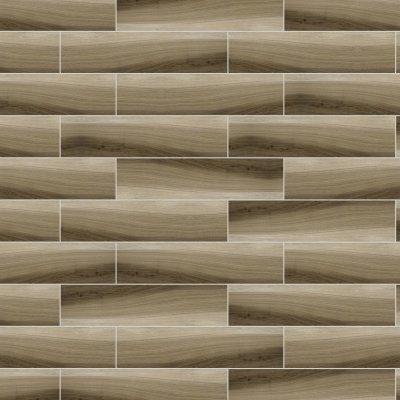 Qualis Ceramica Amaya 6x24 Walnut - Alternating 1/3
