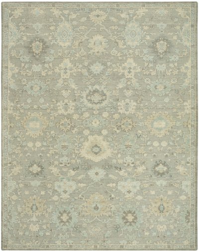 Nourison Home Nourison Ravello RVL01 5'3" x 7'3" Grey Blue Vintage Indoor Rug - 9'9" x 13'9"