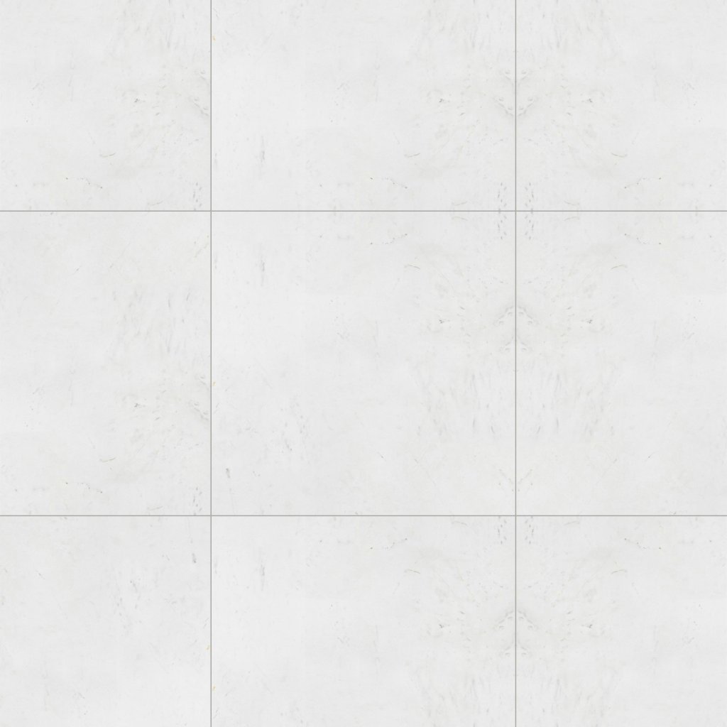 Marble Systems Royal White Polished Marble Tile 24x24 - Royal White