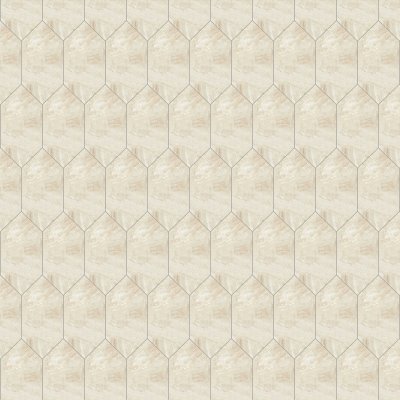 Marble Systems Diana Royal Polished Large Picket Waterjet Marble Tile 6x12 - Diana Royal - 6" x 12" x 3/8"