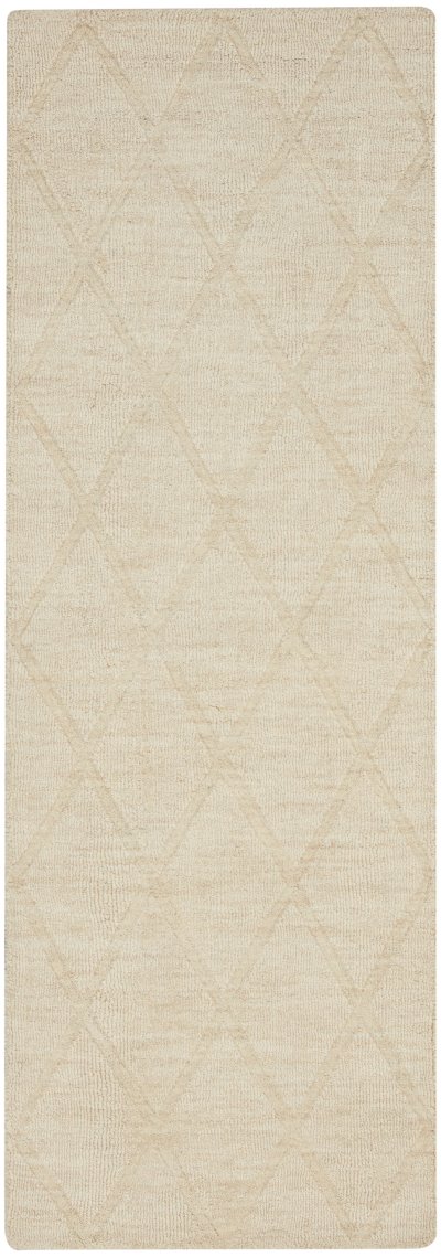 Nourison Home Nourison Wool Haven WOH01 2' x 6' Ivory Modern Indoor Rug - 2' x 6'