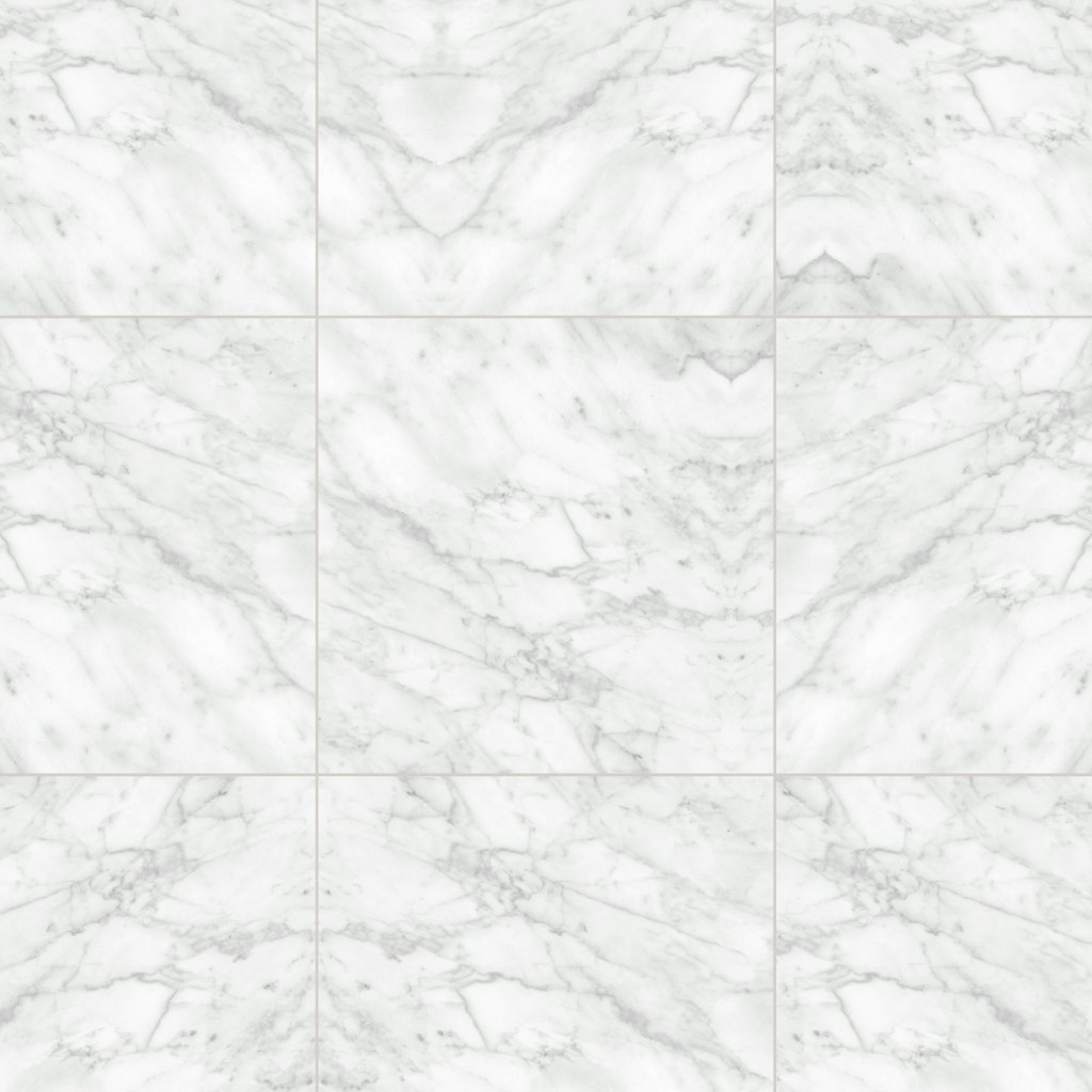 Qualis Ceramica Plata 24x24 Carrara Abisso Matte