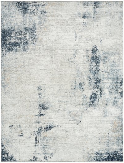 Nourison Home Nourison Dekor DEK07 5'3" x 7' Grey Navy Modern Indoor Rug - 5'3" x 7'