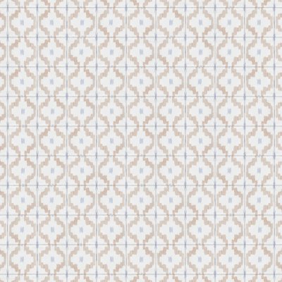 Marble Systems Vintage Linen Ikat Glossy Glazed Terracotta Tile 6x6 - Vintage Linen Ikat - 6" x 6" x 3/8"