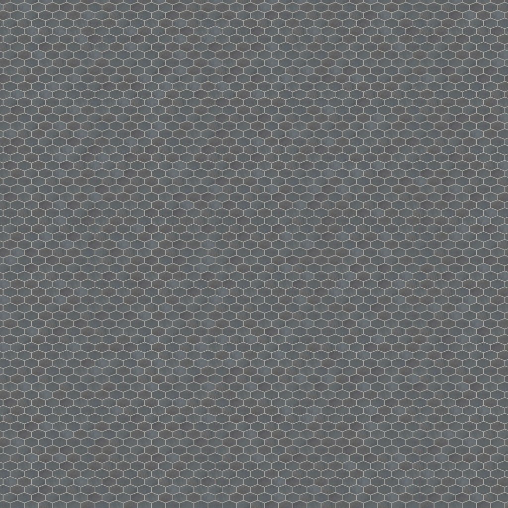 Marble Systems Basalto Honed Elongated Hexagon Basalt Mosaic 10x12 1/4 - Basalto