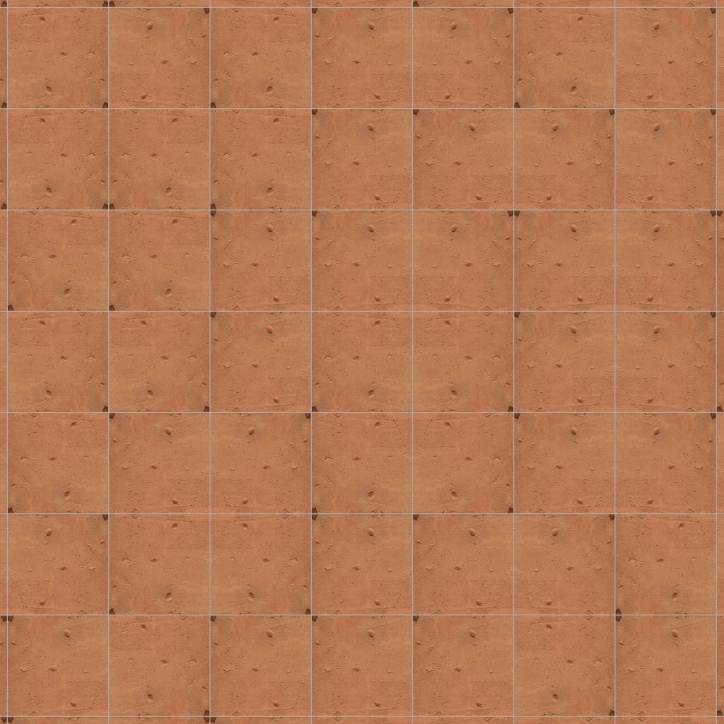 Marble Systems Cotto Med Matte Square Terracotta Tile 8x8 - Cotto Med