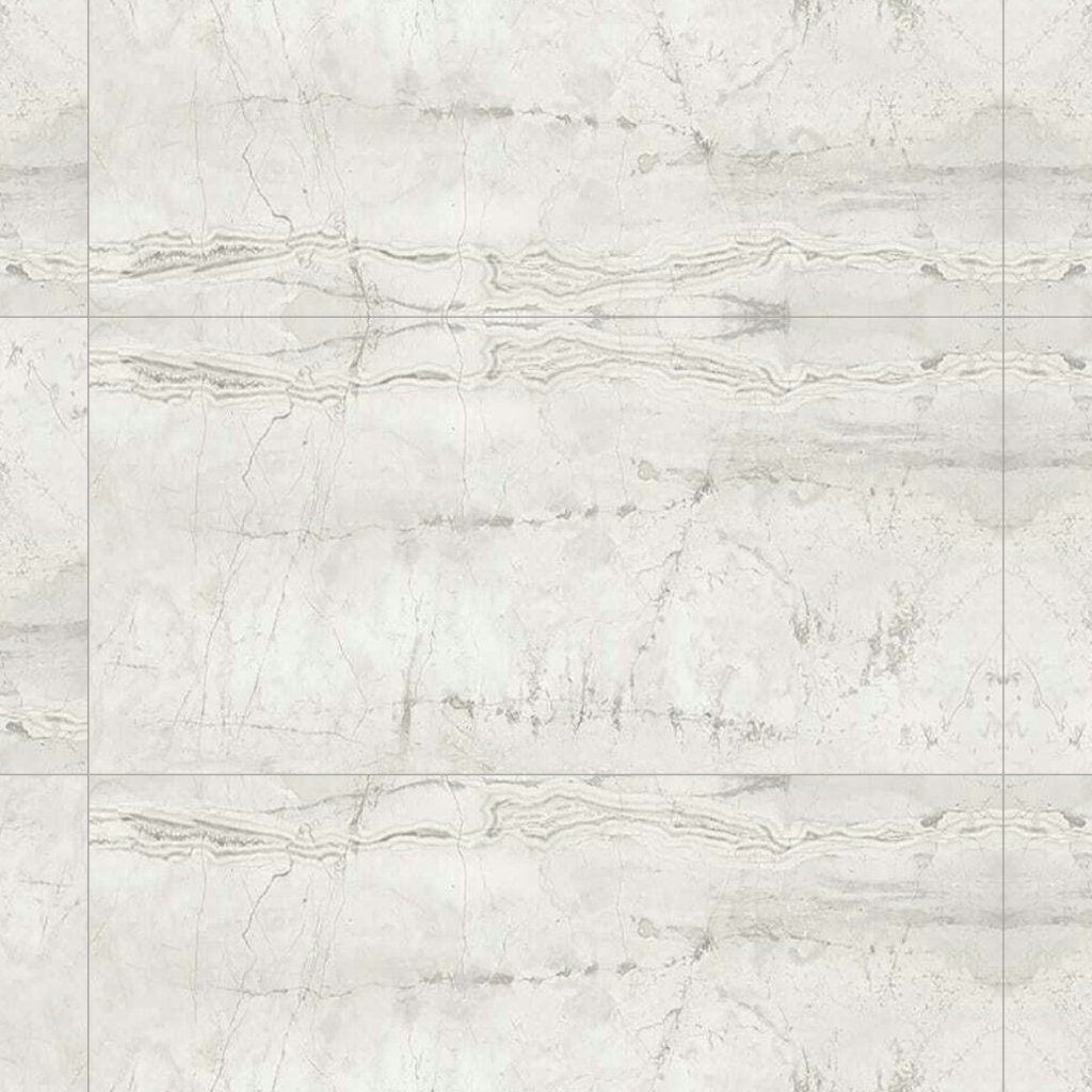 Marble Systems Romano White Honed Marble Look Porcelain Tile 24x48 - Romano White