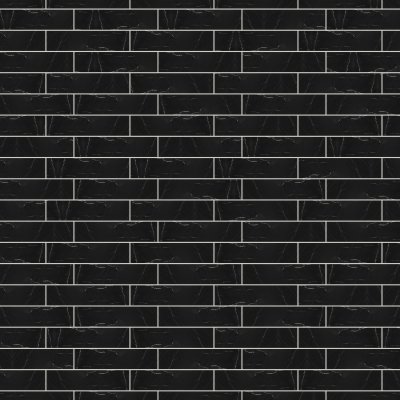 Qualis Ceramica Galaxia Nero 3x12 - Alternating 1/3