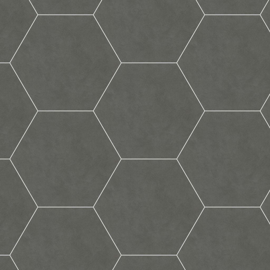 Daltile Bee Hive Grey, Hexagon, 24X20, Matte - Grey