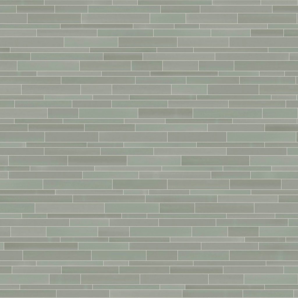 Qualis Ceramica Element Smoke Random Strip Mosaic