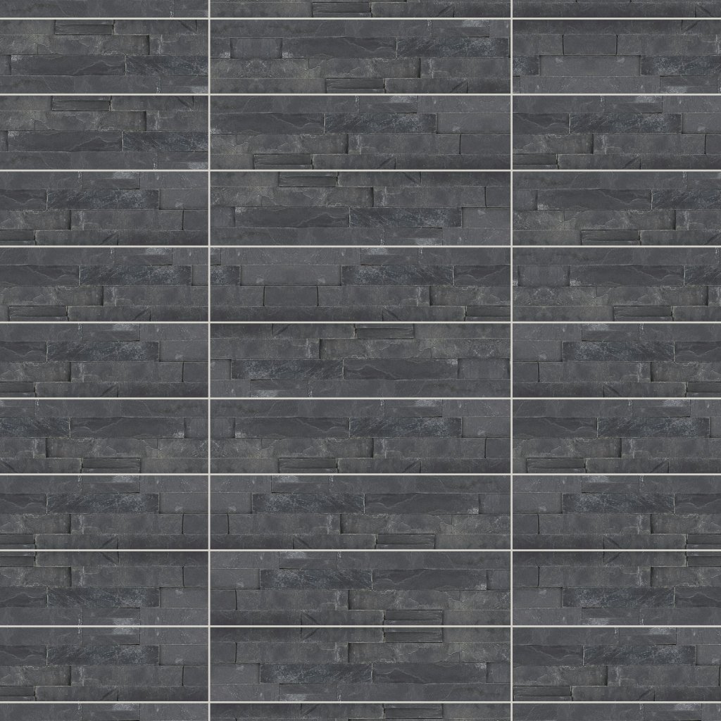 Qualis Ceramica Ledger Stone 6x24 Split Face Corner