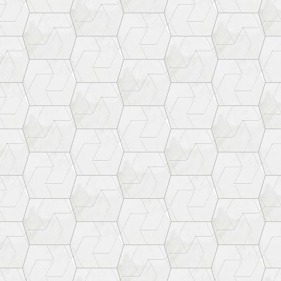 Marble Systems Snow White Polished Ravel Marble Mosaic 3 17/32x6 1/8 - Snow White - 3 17/32" x 6 1/8" x 3/8"