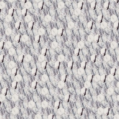Marble Systems Lilac Honed Hexagon Marble Mosaic 10 3/8x12 - Lilac - 10 3/8" x 12" x 3/8"