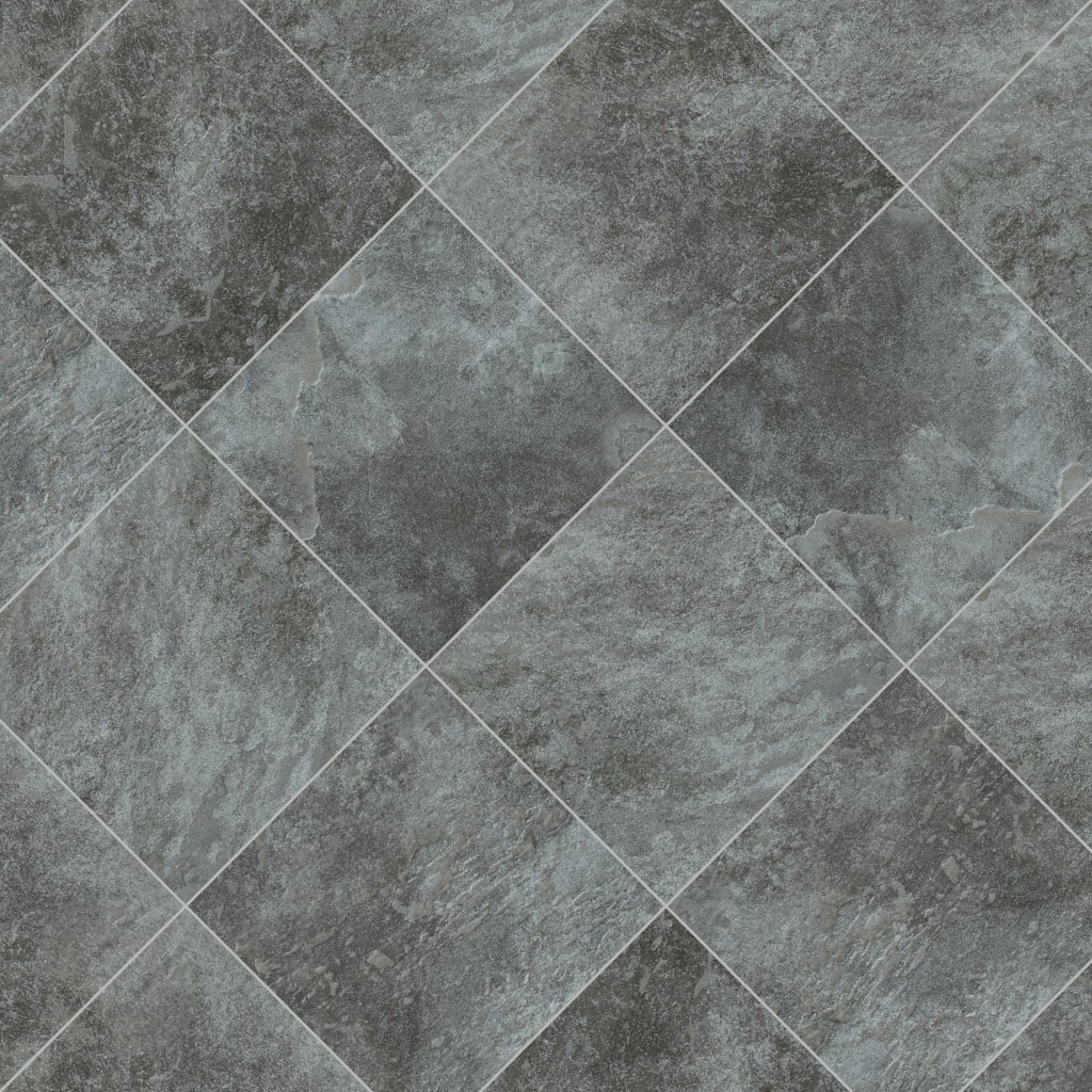 Daltile Continental Slate English Grey, Square, 18X18, Matte - English Grey