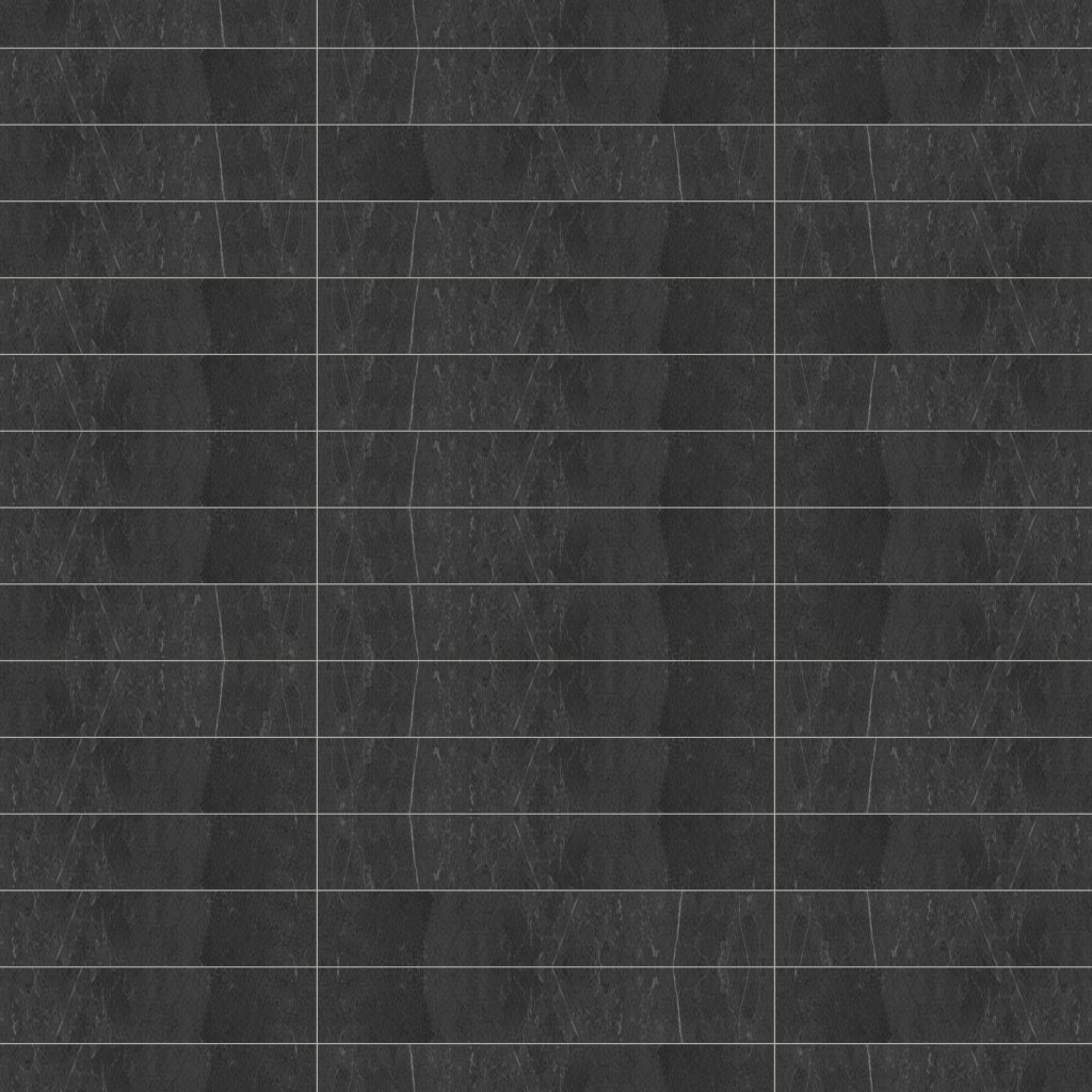 Marble Systems Gray Stone Polished Bullnose Marble Look Porcelain Moldings 4x24 - Gray Stone