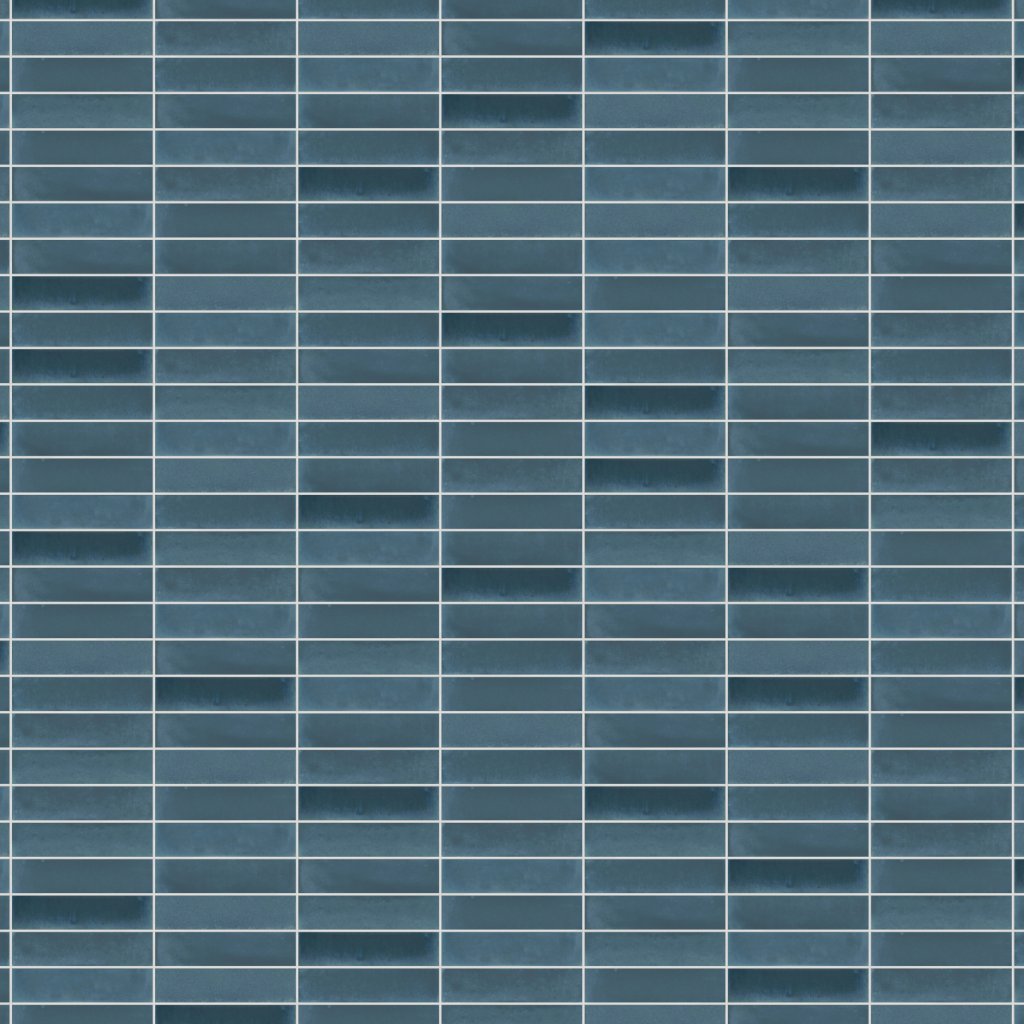 Daltile Scrapbook Keepsake Blue, Rectangle, 2X8, Matte - Keepsake Blue
