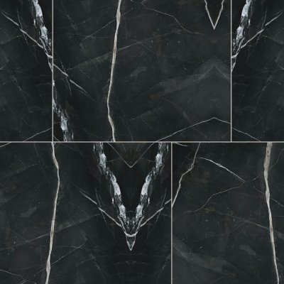 Qualis Ceramica Royal Stoneworks 36X36 Regal Black Vein Vintage Pv - Alternating 1/3