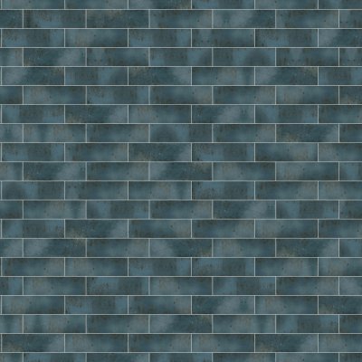 Qualis Ceramica Miami South Beach Blue - Alternating 1/3