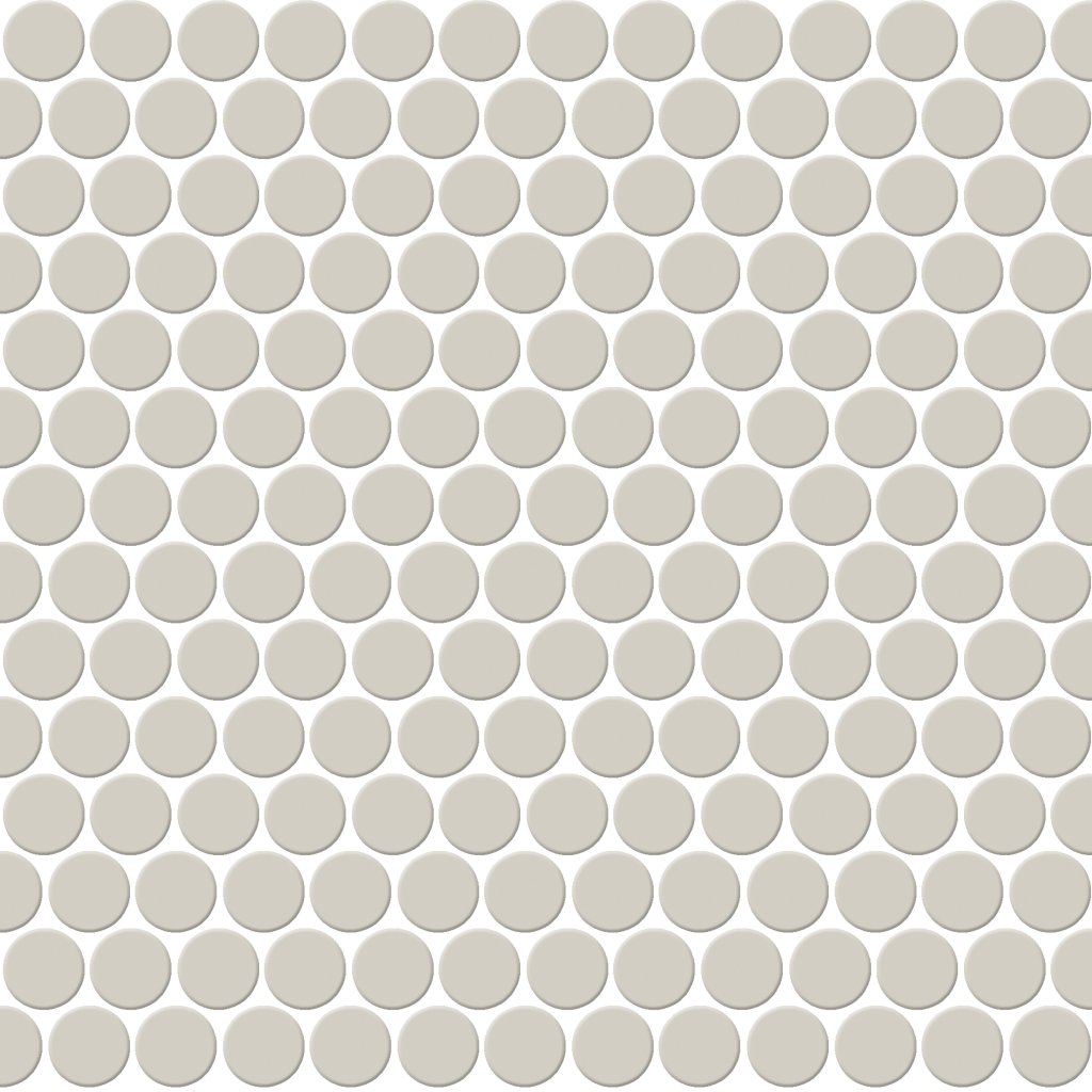 Daltile Keystones Moonshine, Penny Rounds, Matte - Moonshine