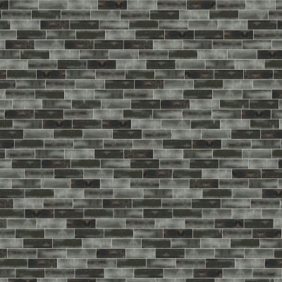 Qualis Ceramica Aruba 2x6 Coal Gloss - Random Length