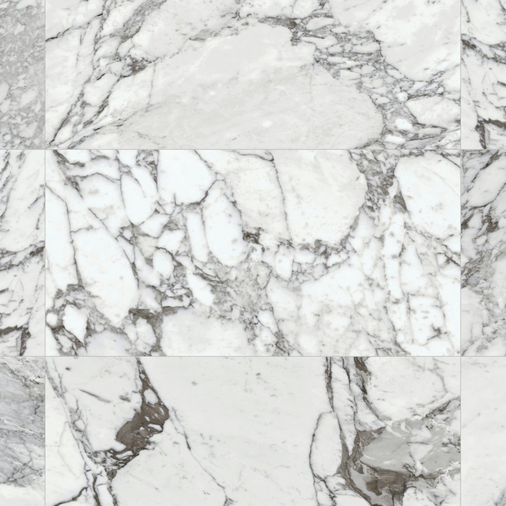 Daltile Marble Attaché Lavish Pearl Arabesque, Rectangle, 24X48, Polished - Pearl Arabesque