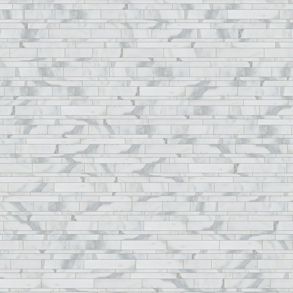 Marble Systems Calacatta Gold Royal Honed Slides Marble Mosaic 11x17 - Calacatta Gold Royal