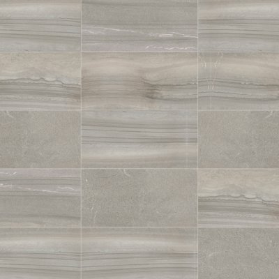 Qualis Ceramica Rhythm Symphony Gray 12X24F - 12" x 24"