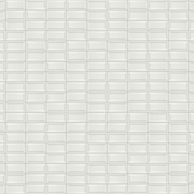 Marble Systems Tulum White Glossy Eren Ceramic Accent Tiles 3x6 - Tulum White - 3" x 6" x 3/8"