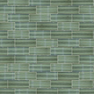 Qualis Ceramica Sausalito 5X13 Sage - Alternating 1/3