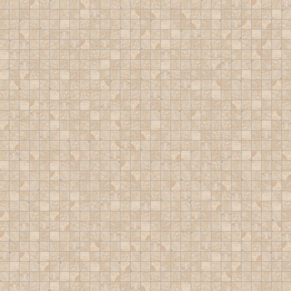 Marble Systems Cappuccino Polished 2x2 Marble Mosaic 12x12 - Cappuccino